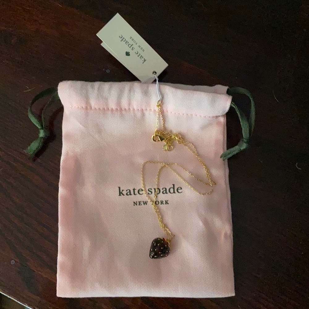 Brand née Kate Spade strawberry necklace